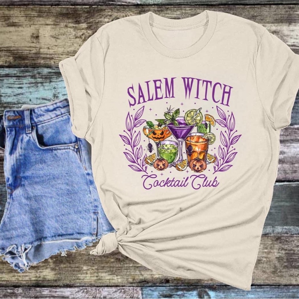 Salem Witch Club - Coquette Style Print - Bella Canvas Tee